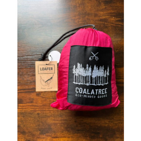 *New with Tag* Coalatree Eco-Minded Goods Red Packable Loafer Hammock - Picture 3 of 4